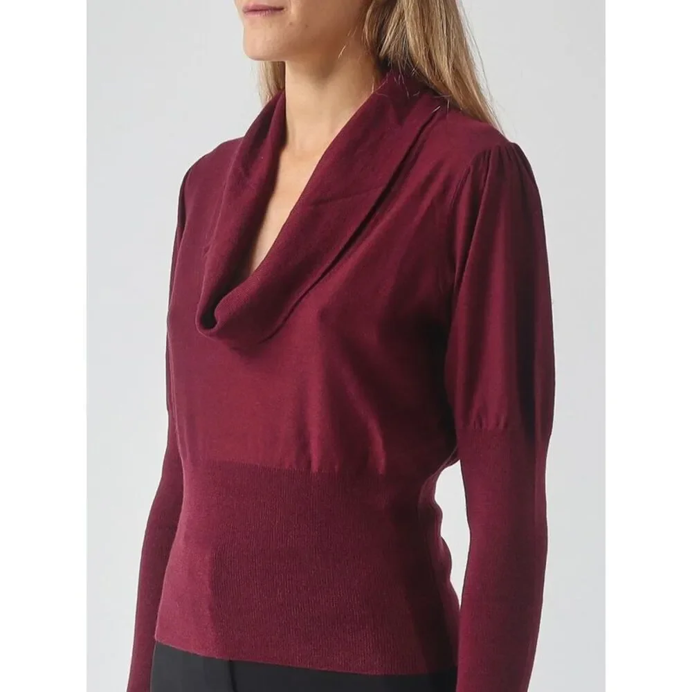 Twinset Women Slim Fit Crew Neck Jumper Twinset In Pure Wool With Draped Detail